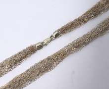 Multi Strand Sterling Silver Necklace