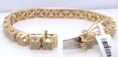 Impressive Diamond Yellow Gold Bracelet