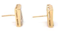 Brilliant Yellow Gold Diamond Earrings