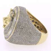 Amazing 10kt Diamond Lionhead Men's Ring
