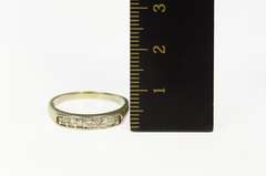 14K White Gold 0.25 Ctw Diamond Classic Wedding Band Ring