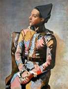 Pablo Picasso, Seated Harlequin