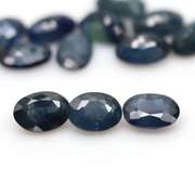 7.86ct blue green Sapphire set from Madagascar