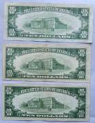 $ 10 1934 A B C Fed Reserve Notes