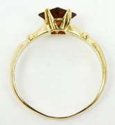 Vintage 14K Orange Garnet Ring, Size 8