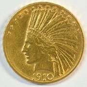 Very attractive 1910-D US $10 Indian Gold Piece