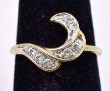 Free Style Diamond Ring in 14KT