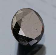 Gorgeous 1.10ct smooth cut Black Diamond solitaire