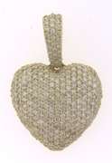 Stunning 10kt +2ctw Diamond Heart Pendant