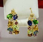 14kt Gold & Sapphire Earrings