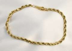 Easy to Wear 14k Rope Bracelet