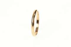 10K Rose Gold 2.2mm Rounded Simple Classic Wedding Band Ring