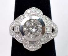 Lush Platinum Diamond Ring