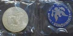 1971 Silver (40%) Unc Ike Dol, Blue Ike