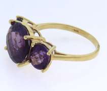 Stunning Yellow Gold 5ctw Amethyst Ring