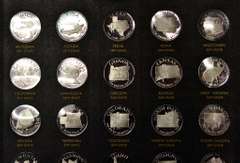 The States Of The Union Franklin Mint. 50 Sterling Silver Medals.