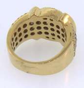 Excellent Men's 14kt Yellow Gold Diamond Ring