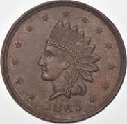 1863 Edward Miehlings Meat Market Civil War Token NY 630 AX