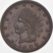 1863 Patriotic Civil War Token