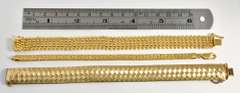 Lovely Group of 3 Vermeil Bracelets