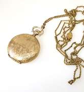 Antique Waltham Pocket Watch with Original Box and a 23 inch Adjustable Chain - WORKING!