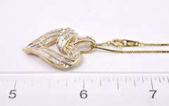 Darling Diamond Heart Pendant Necklace in 10K & 14K Yellow Gold