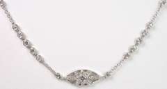Fancy Infinity Chain Diamond Necklace, 14Kt