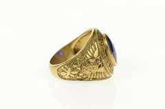 10K Yellow Gold United States Air Force Ornate Military Ring