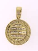 Stunning  +2ctw Diamond Pendant in 10kt Yellow Gold