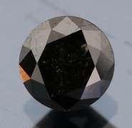 Beautiful 1.4ct smooth cut Black Diamond solitaire