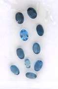 Lavish Group of 10 Oval Cut London Blue Topaz Gemstones, 10.40cts
