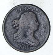1808 Draped Bust Half Cent - Circulated