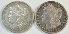Scarcer 1883-S & 1884-S Morgan Silver Dollars. Key dates