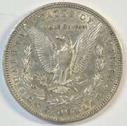 Upper end 1888-S Morgan Silver Dollar. Key date