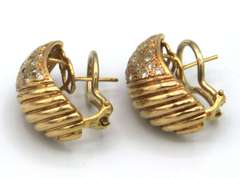 14K Ladies Diamond Earrings