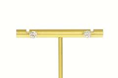 14K White Gold 0.90 Ctw Diamond Solitaire Classic Stud Earrings