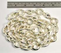 Bold, Wide, and Long Sterling Necklace