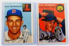 2 Topps 1954 Baseball Cards