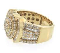Excellent Men's 14kt Yellow Gold Diamond Ring