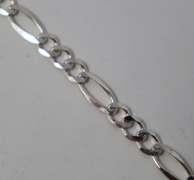 Italian Sterling Silver Figaro Bracelet