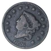 1826 Matron Head Large Cent - Circulated