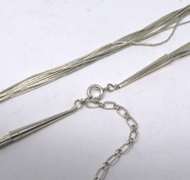 Sterling Silver Multi Strand Necklace