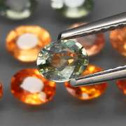 Glittering 12 piece 3.87ct fancy color Sapphire set