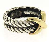 925 Sterling Silver X Ring