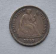 1869 Seated Half Dime