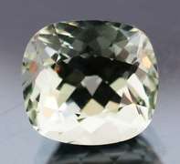 Brilliant 5.41ct platinum green Amethyst