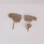 14kt White Gold Diamond Earrings
