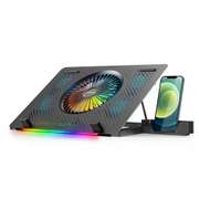 RGB Laptop Cooling Pad with 5 Strong Cooling Fans