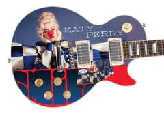Katy Perry Smile Autographed Signed Custom Photo Graphics Guitar ACOA
