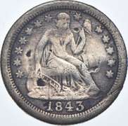 1843-O Seated Liberty Dime